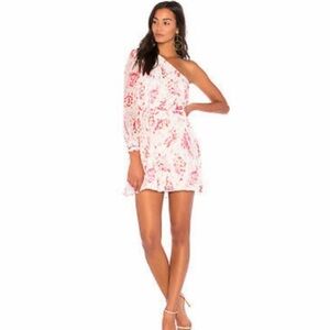 Floral One-Shoulder Dress